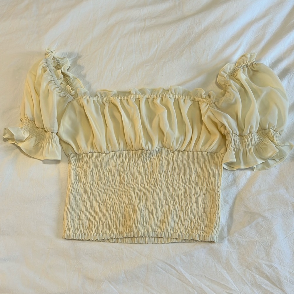 Smocked Ruffle Shirt - Picture 1 of 3